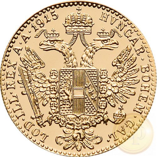 Osztrák-Magyar Monarchia - 1 dukát utánveret (3,44 g), 1915