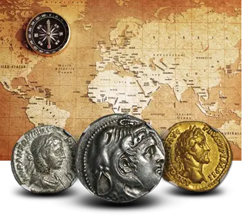 Történelmi aranypénzek - ókori római ezüst és aranyérmék